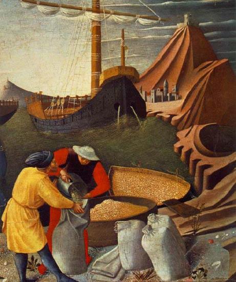 Fra Angelico St Nicholas saves the ship Norge oil painting art
